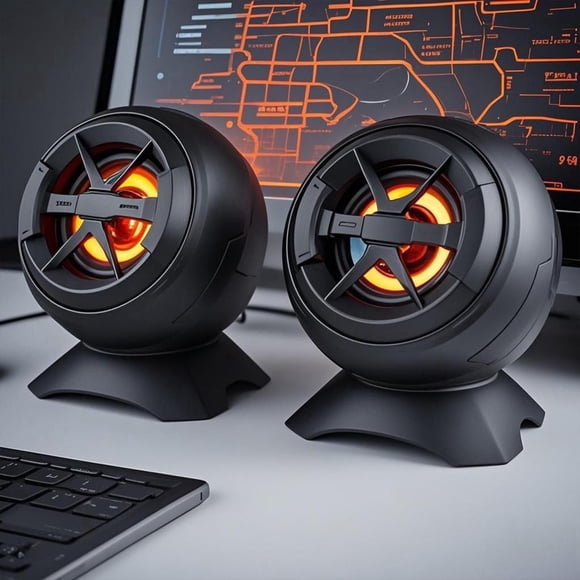 Dvkptbk Computer Speakers Colorful Lighting Desktop Cable USB Powered Multimedia Subwoofer Desktop Laptop Audio Electronics