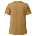 thumbnail image 5 of Plebaso T-Shirts pour Femmes 2025 Manches Courtes Décontractées Col Rond Hauts Élégants Blouses Habillées pour Femmes P-5TG, 5 of 5