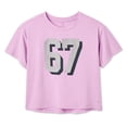 thumbnail image 2 of Athletic Works Girls' Graphic Boxy Fit T-Shirt, 2 of 3