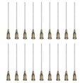 thumbnail image 1 of 16Ga Dispensing Needles, 18PCS 2 Inch Industrial Blunt Tip Dispensing Needle Syringes with Luer Lock Needle 2inch Long for Refilling Liquid Inks Adhesive Glue Oil, Gray, 1 of 7