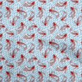 thumbnail image 1 of oneOone Velvet Light Blue Fabric Asian Japanese Koi Fish Craft Projects Decor Fabric Printed by The Yard 58 Inch Wide, 1 of 4