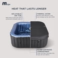 thumbnail image 4 of MSpa Tekapo 6-Person Square Inflatable Bubble Massage Spa, Thermal Cover, Outdoor Hot Tub, 4 of 10