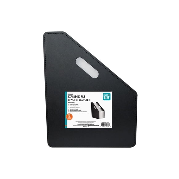 PEN+GEAR 13-POCKET EXPANDING FILE STORAGE, BLACK
