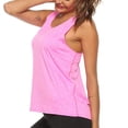 thumbnail image 4 of Chbgutlmr Womens Workout Tops Round Neck Sleeveless Loose Comfy Racerback Ruched Gym Athletic Yoga Tops, 4 of 7