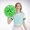 I, variant on 2PCS Cheerleaders Handheld Color Flower Sports Activities Performance Cheering Supplies Round High Density Color Strip Lightweight Double Finger Ring Buckle Design Off Event & Party Event Dress for