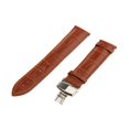 thumbnail image 3 of thinsony Bracelet en Cuir Boucle Déployante Papillon Marron 22mm, 3 of 8
