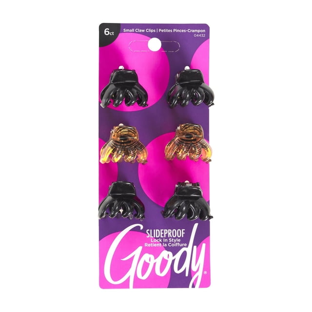 Goody Classics Small Spider Claw Clips - 6 Ct