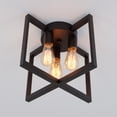 thumbnail image 4 of Artika Yale Modern Mid Century Flush Mount Ceiling Light Fixture, Bronze, 4 of 6