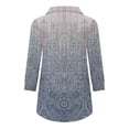thumbnail image 4 of RKSTN Chemisiers Décontractés Boho à Imprimé Floral pour Femmes, Col en V, Manches Longues, Automne, Hauts à Imprimé Floral, Blouses Amples, Chemises, 4 of 6