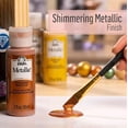 thumbnail image 2 of Folkart Metallic Acrylic Paint Inca Gold, 2 fl oz, 2 of 7
