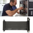 thumbnail image 4 of PCIE 4,0 X 16 Câble Riser, PCIE Rallonge de Transfert de Stabilité 90 Degrés Angle Droit EMI 128Gbps pour Ordinateur 20cm, 4 of 8