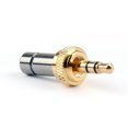 thumbnail image 3 of 1x Mini 3.5mm Screw Locking Stereo Jack Plug Gold Plated 3.7mm For Sennheiser, 3 of 5