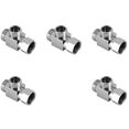 thumbnail image 1 of 5X Brass 3 Way Water Diverter Adapter Quickly Installation Bathroom Shower Bidet Angle Replacement Valve Connector, 1 of 8