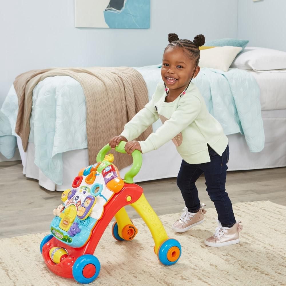 VTech Super trotteur parlant , Rouge,  Jouet évolutif pour bébés et tout-petits - Version anglaise, 9-36 Mois