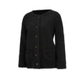 thumbnail image 4 of LSLJS Women's Plus Size Plush Cardigan Sweaters Casual Oversized Open Front Long Cardigans Button Up Outerwear, 4 of 6