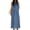 Blue, variant on Sexy Dance Women Summer Beach Sundress Sleeveless Long Maxi Dresses Jean Denim Tank Dress Loose Crew Neck Blue 2XL