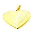 thumbnail image 4 of Collier Médaillon Photo Plaqué Inox Ouvrable Pendentif Souvenir Cadeau, 29x28mm Doré, 4 of 8