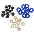thumbnail image 2 of 10 Pcs Yeux 24 mm Yeux d'Artisanat Yeux Ronds pour Poupée avec Paillettes Non-Tissés et Rondelles pour Poupée Ours en Peluche, Marionnette Animale - Bleu Foncé, 2 of 8