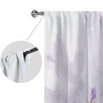thumbnail image 3 of Innerwin Curtains UV Protection Drapes Thermal Insulated Blackout Floral Print Window Curtain Energy Efficient Waterproof Rod Pocket Modern Panel Purple 150x166cm/59.06x65.35" WxH, 3 of 6