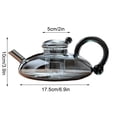thumbnail image 3 of TIMIFIS A Kettle Heated Teapot High Borosilicate Glass Rats Tail Pot +2 Rats Tail Cups Kitchen Appliances, 3 of 7