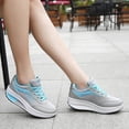 thumbnail image 5 of XZNGL Chaussures pour Femmes Course Chaussures de Course pour Femmes Chaussures à Secouer Maille Semelles Épaisses Rehaussées Chaussures de Sport de Course de Voyage Femmes, 5 of 5