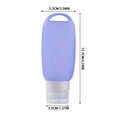 thumbnail image 2 of Bouteille Distributrice de Voyage en Silicone Suspendable avec Trou, Sangle de Voyage Extérieure, Bouteille de Lotion Étanche, Bouteille de Rangement pour Cosmétiques à la Maison et Shampoing, Fournitures de Voyage, Bouteille Distributrice, 2 of 3