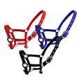 thumbnail image 3 of Wweixi Collier de Tête de Cheval Rembourré à Licou Grande Résilience Fournitures de Cheval Solidité Coussin de Selle de Course Professionnel Rouge TG, 3 of 6