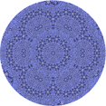 thumbnail image 1 of Ahgly Tapis d'Intérieur Lavable en Machine Carré Transitionnel Bleu Ciel, 3 Pieds Carré, 1 of 7