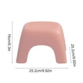 thumbnail image 3 of Btomtd Stool For Toilet Low Stepping Stool With Nonslip Base Enhanced Stability For Bathroom Use Elegant For Adults For Living Room And Shower, Pink, 3 of 6