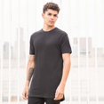 thumbnail image 2 of Skinnifit Mens Longline Dipped Hem T-Shirt, 2 of 3