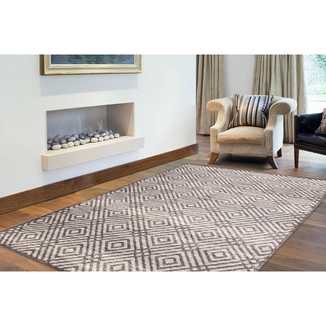 Tapis d'Interieur ECARPET Géométrique pour Salon Collection Ember