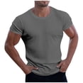 thumbnail image 2 of QIPOPIQ Men's Workout Shirts Slim Fit Athletic Bodybuilding T-Shirts Short Sleeve Tees Clearance, 2 of 7
