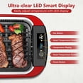 thumbnail image 4 of CUSIMAX 1500W Smokeless Indoor Grill,Electric Grill,Portable Korean BBQ with Turbo Smoke Extraction, Nonstick Removable Grill and Griddle Plates,Red., 4 of 8