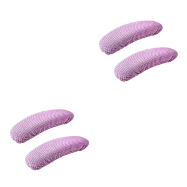 Baohd Soft And Comfortable Office Chair Armrest Covers Dustproof Wide Application Wear-resistant Polyester pale purple 2Set