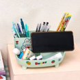 thumbnail image 3 of 1 Set Pen Holder 6 Grids Waterproof Dust-proof Anti-deformed Strong Load Bearing Rounded Corners Desktop Pen Organizer Home Supply, 3 of 8