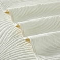 thumbnail image 5 of Peace Nest Premium Damask Pattern Reversible Coverlet Set 100% Soft Microfiber Fabric, Ivory, Full/Queen Size, 5 of 5