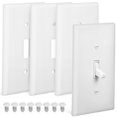 thumbnail image 1 of KAKOWELY Toggle Switch Cover 4pcs Toggle Switch Plate Wall Plate Toggle Switch Guard Decorative Switch Plate Cover Electrical Light Switch Cover Wall Plate, 1 of 4