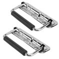 thumbnail image 3 of 2 Pcs Poignées Pliantes pour Accessoires de Boîtier d'Instruments Argent, 3 of 8