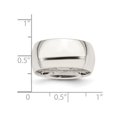 thumbnail image 2 of Mens Sterling Silver 10mm Comfort Fit Wedding Band Ring, 2 of 5