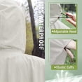 thumbnail image 3 of LEEYNEER Poncho de Pluie Imperméable à Capuche pour Adultes Femmes avec Poches, 3 of 6