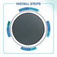 thumbnail image 5 of Plexalife Tapis de Remplacement pour Trampoline avec Anneaux en V Robustes de 72 - Tapis de Saut Compatible avec Cadre Rond de 14 Pieds et Ressorts de 5,5 Pouces - PP Ultra Durable, Haute Élasticité, UV et Imperméable, 5 of 5