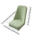 thumbnail image 3 of EGNMCR Home Decor, Room Decor, Wall Decor Large Arcs Half Pack Elastic Dining Table Chair Cover Half Round Household Chair Cover Cushion Backrest One Universals Chair Flock Stools Cover Cover, 3 of 6
