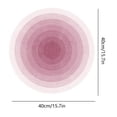 thumbnail image 3 of Fridja Pink Round Area Rug 15.74" for Bedroom, Machine Washable, Solid Color Soft Cozy Circle Rugs for Kids Room, Living Room Decor, Cute Carpet for Nursery Playroom Dorm Baby Teens, 3 of 6