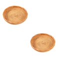 thumbnail image 3 of Thinsony Wicker Woven Round Snack Fruit Bowl Rattan Food Organizer Tray 20x3cm 2Set, 3 of 6