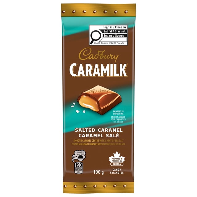 Cadbury Caramilk Salted Caramel, Chocolatey Candy Bars