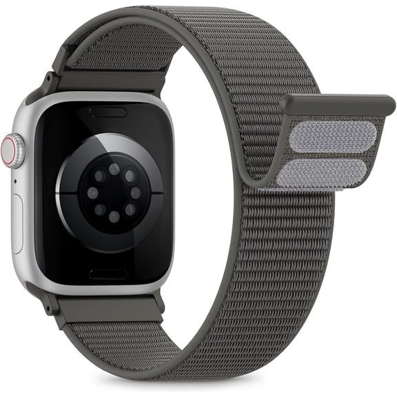 XiHAMA Nylon Loop Sport Band Compatible with Apple Watch Bands for Women Men 40mm 44mm 45mm 46mm 49mm 38mm 42mm, iWatch Wrist Straps for Ultra 2, SE, Series 10 9 8 7, Breathable Soft Band for Outdoor