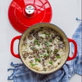 thumbnail image 3 of Lodge Enameled Cast Iron 5.5 Quart Dutch Oven, in Red, 3 of 6
