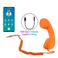 thumbnail image 3 of Combiné Téléphonique pour Téléphone Cellulaire, Combiné Téléphonique Rétro Récepteur de Téléphone Cellulaire Microphone avec Prise 3,5 mm, Récepteur Portatif USB‐C Anti‐radiation pour Téléphone Intelligent IOS, 3 of 7
