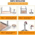 thumbnail image 4 of Ourlova Table Support de Gril en Acier Inoxydable 36*28 Pouces, pour Cuisine de Restaurant Commercial à Domicile avec Roue, 4 of 6