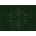 thumbnail image 1 of Ahgly Tapis Rectangulaire Lavable en Machine Intérieur Vert Émeraude Profond, 2 Pieds x 5 Pieds, 1 of 7